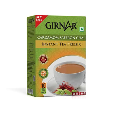 GIRNAR- Instant Premix Tea With Cardamom - Saffron -10 Sachets
